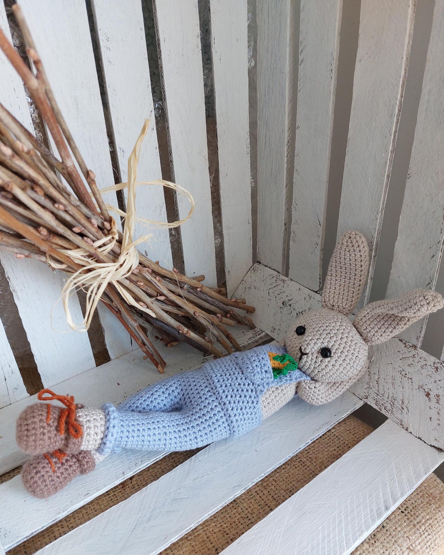 Lapin doudou au crochet