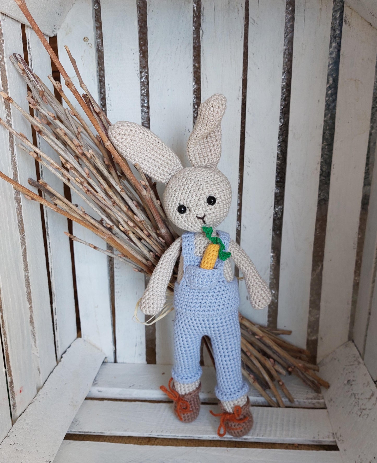 Lapin doudou au crochet